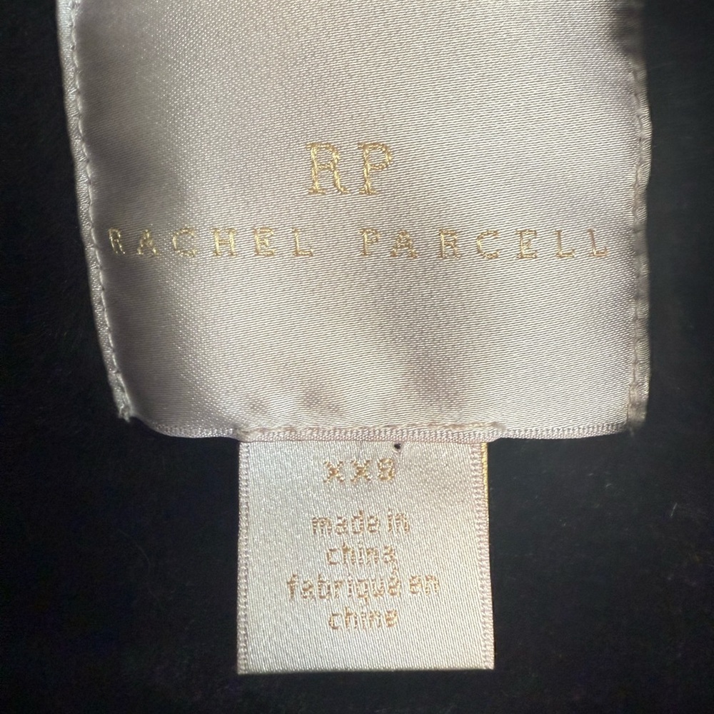 RACHEL PARCELL Black and Pink Striped Faux Fur Jacket - XXS - Picture 11 of 11